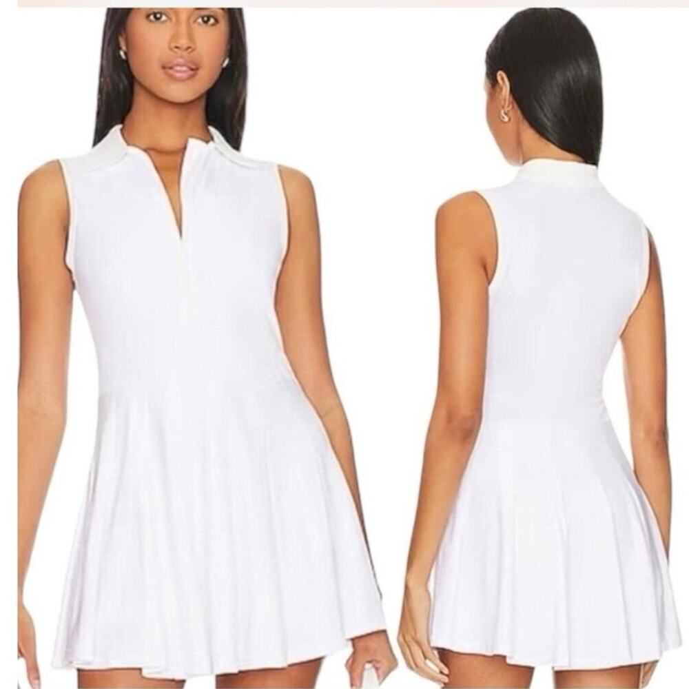 WeWoreWhat White V-Neck Polo Tank XL